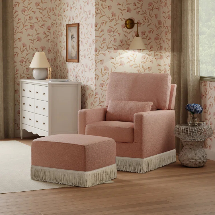Namesake Crawford Pillowback Comfort Swivel Glider