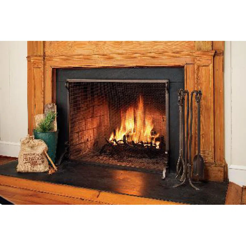 Plow & Hearth Steel Fireplace Screen