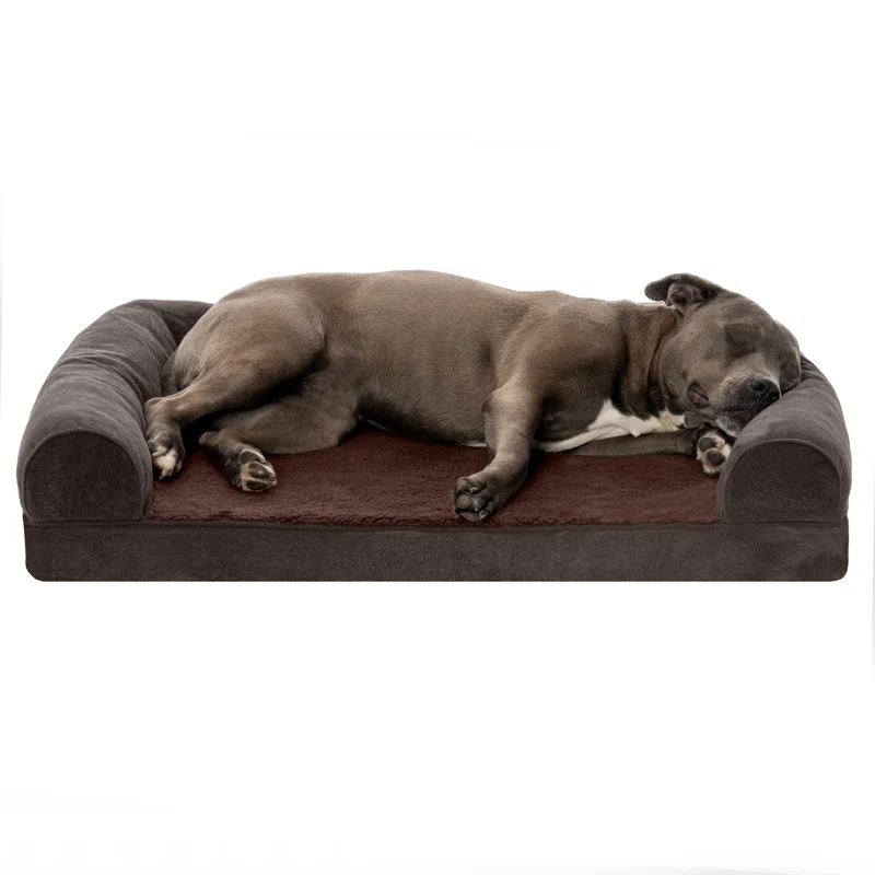 FurHaven Orthopedic Suede Pet Bed