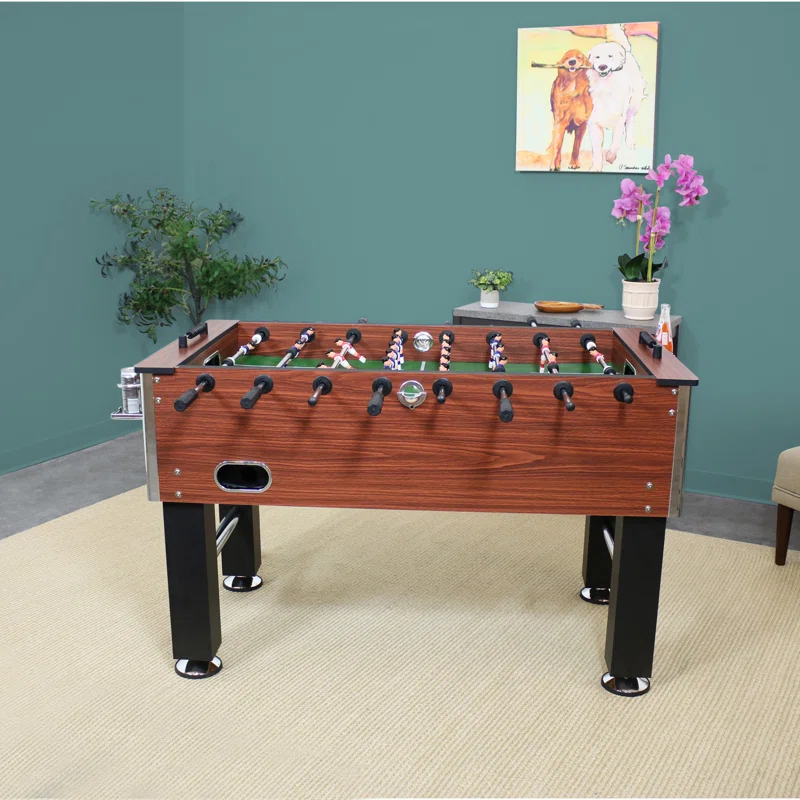 Arlmont & Co. Christopher Arlmont & Co. 55.25'' L Foosball Table with Telescopic Rods