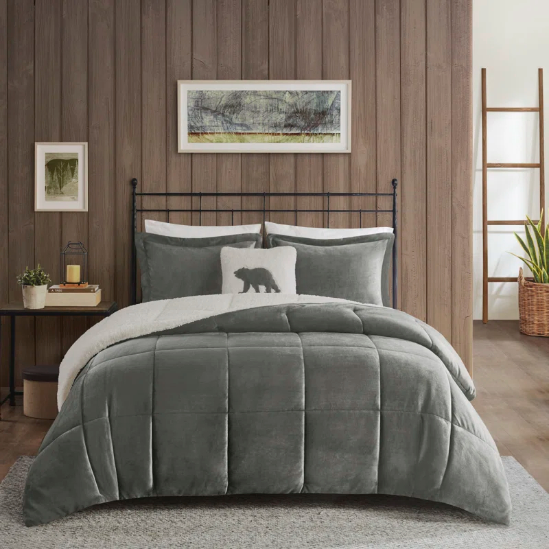 Woolrich Woolrich Alton Plush to Sherpa Down Alternative Comforter Set