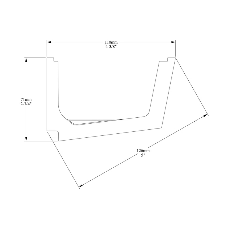 4-3/8 in x 2-3/4 in x 78-3/4 in Primed White Plain Polyurethane Crown Moulding