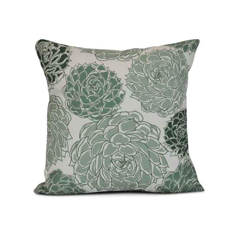 e by design Floral Frolic Outdoor Square Pillow Cover & Insert & Reviews | Wayfair