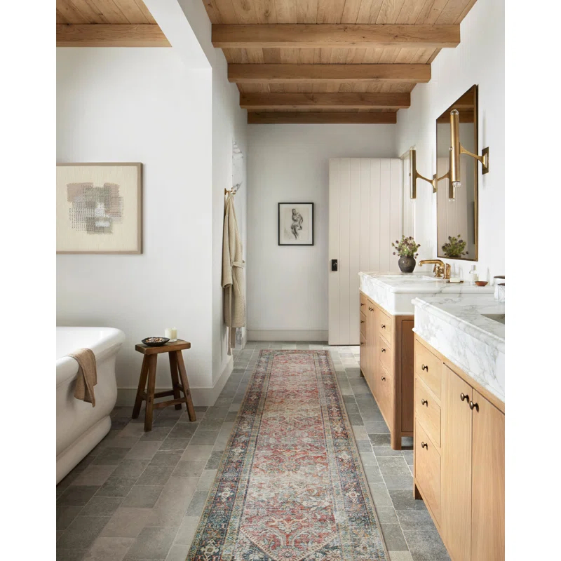 Amber Lewis x Loloi Georgie Red / Navy Area Rug