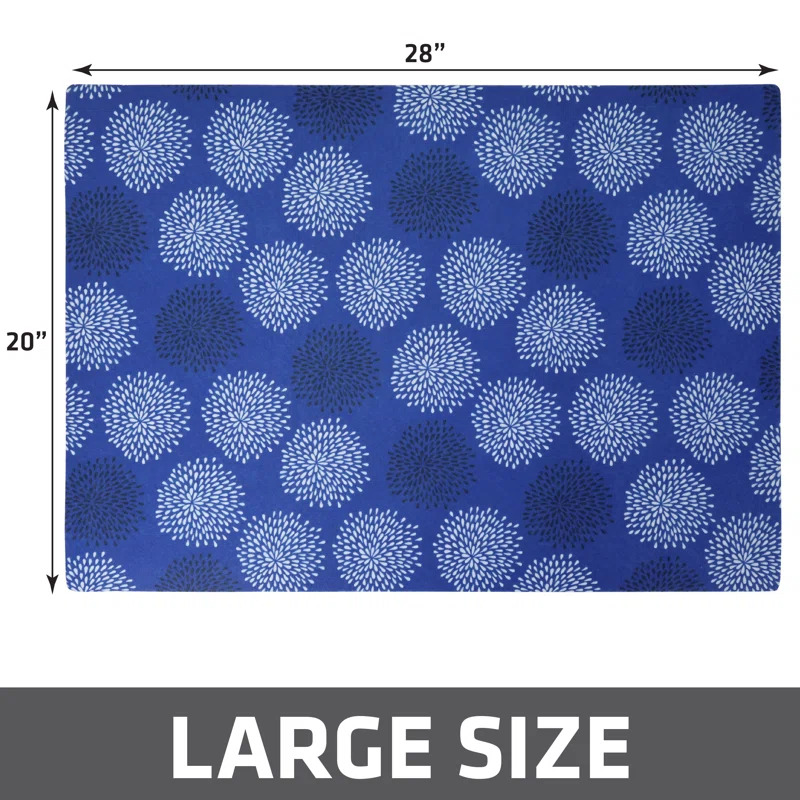 Cat Litter Mat for Litter Box, Protective & Decorative - Absorbent, Waterproof, Machine Washable