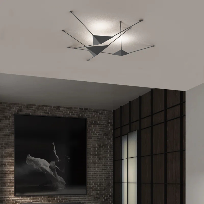Abstract LED Flush Mounted Sconce