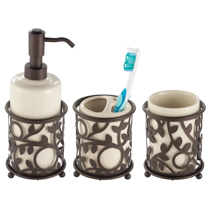 iDesign Vine Ceramic / Porcelain Soap Dispenser