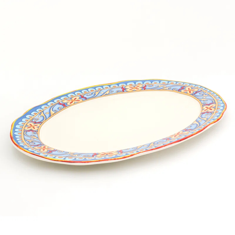 Euro Ceramica Duomo 18" Oval Platter