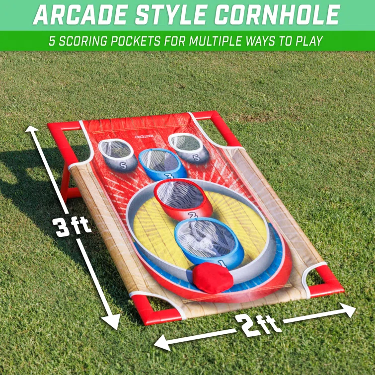GoSports Gosports Cornhole Bean Bag Toss Game - Includes 1 Target, 8 Bean Bags, And Carrying Case