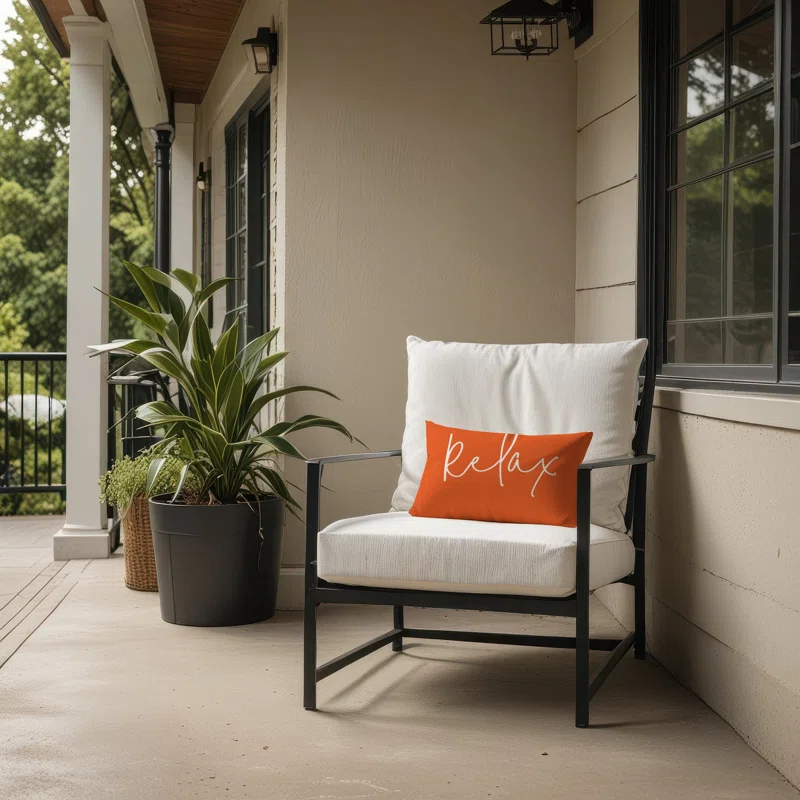 Designs Direct Creative Group Textual Indoor/Outdoor Throw Pillow