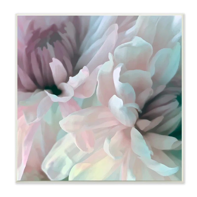 Stupell Industries " Pink Floral Petal Study Blush Tone Flowers " by David Pollard