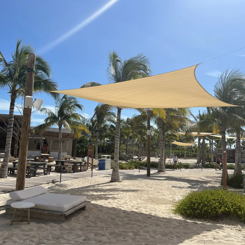 Khomo Gear Sun 8' x 12' Rectangular Shade Sail – UV Block, Outdoor Canopy for Patio & Garden