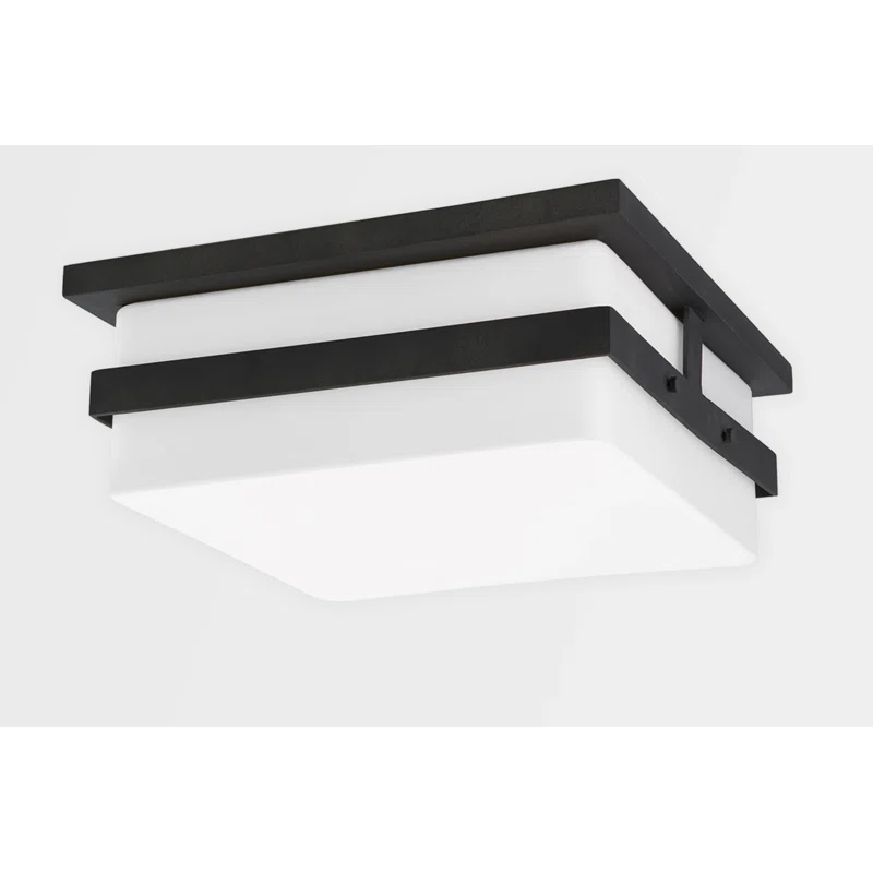 Travers Indoor / Outdoor Flush Mount Light - Black