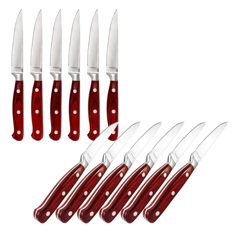 BergHOFF BergHOFF Pakka Stainless Steel Steak Knife Set (Set of 12)