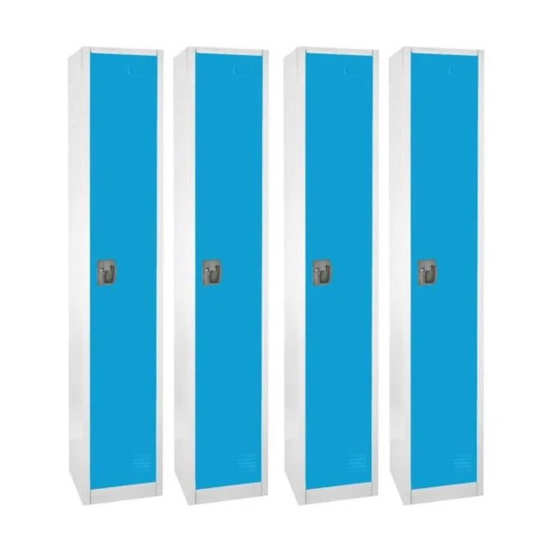 AdirOffice 12'' Wide Steel 1-Tier School and Gym Locker (Set of 4)