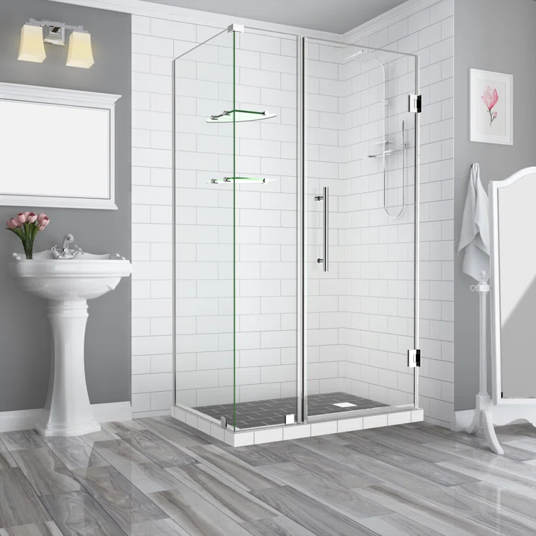 Aston Bromley GS 60" x 72" Rectangle Hinged Shower Enclosure SEN962EZ-CH-602830-10