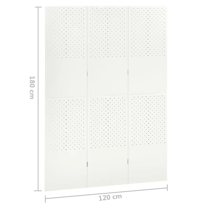 vidaXL VidaXL Room Divider Freestanding Privacy Screen for Room Separation Steel