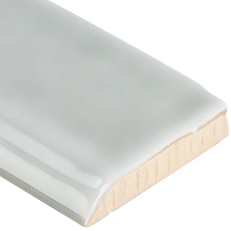 Bond Tile Brookline 10" x 2" Ceramic Bullnose Wall Tile Trim