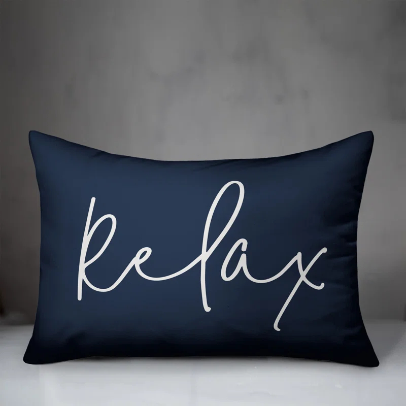Designs Direct Creative Group Textual Indoor/Outdoor Throw Pillow