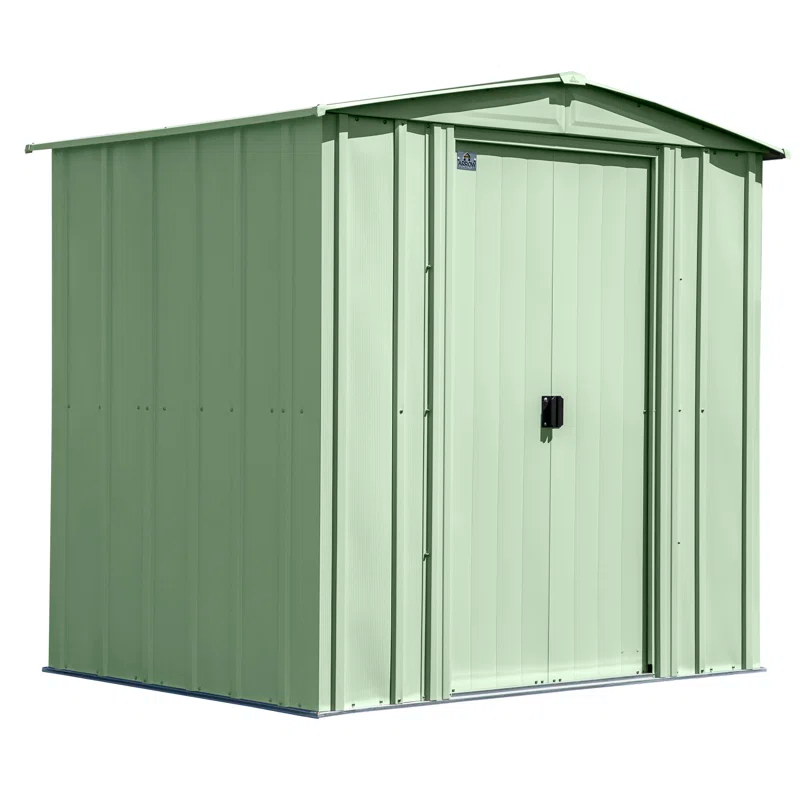 Arrow 6 ft. W x 5 ft. D Galvanized Steel Storage Shed