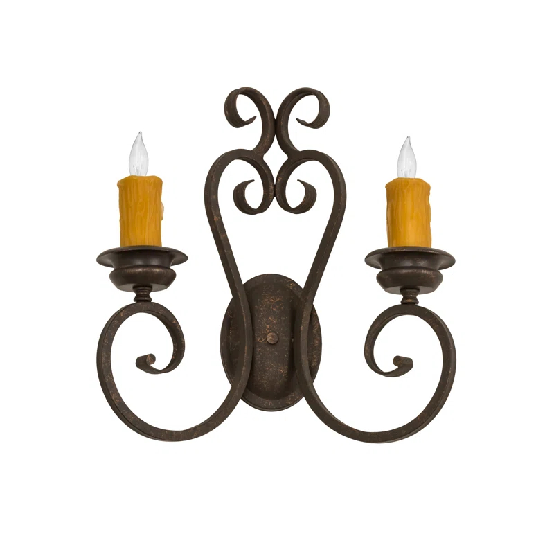 Meyda Lighting Fernando Iron Candle Wall Light