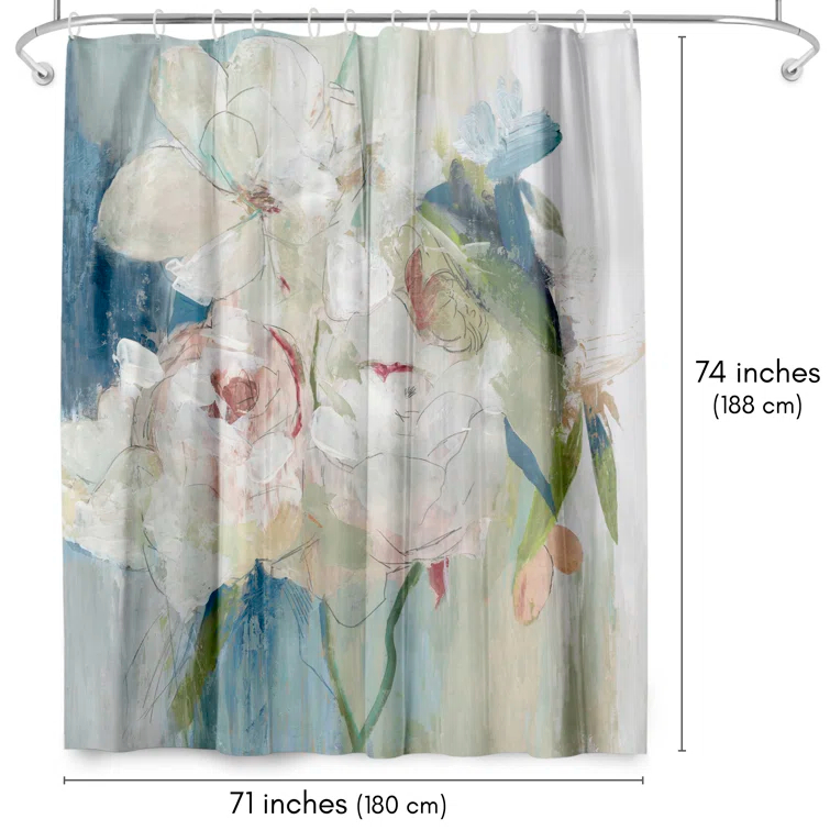 The Twillery Co.® Floral Shower Curtain Blissful Peony by PI Creative Art