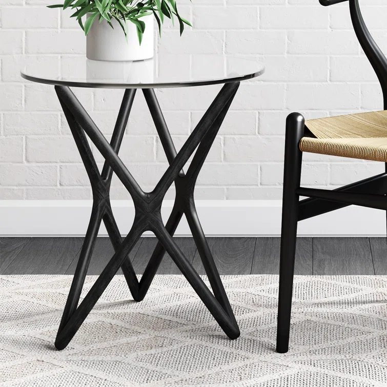 Lark Glass End Table