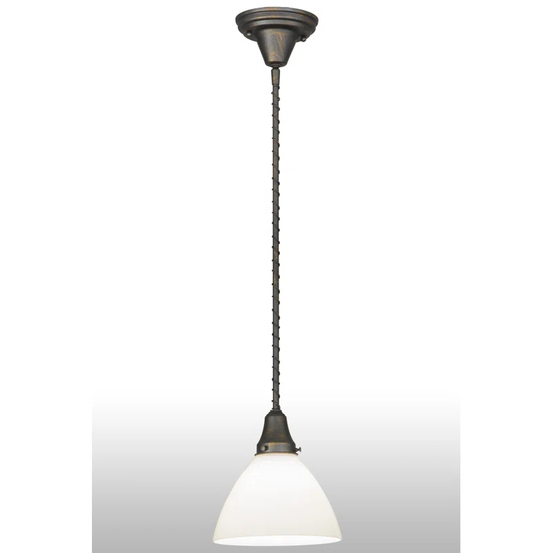Meyda Lighting 1 - Light French Bronze Single Pendant