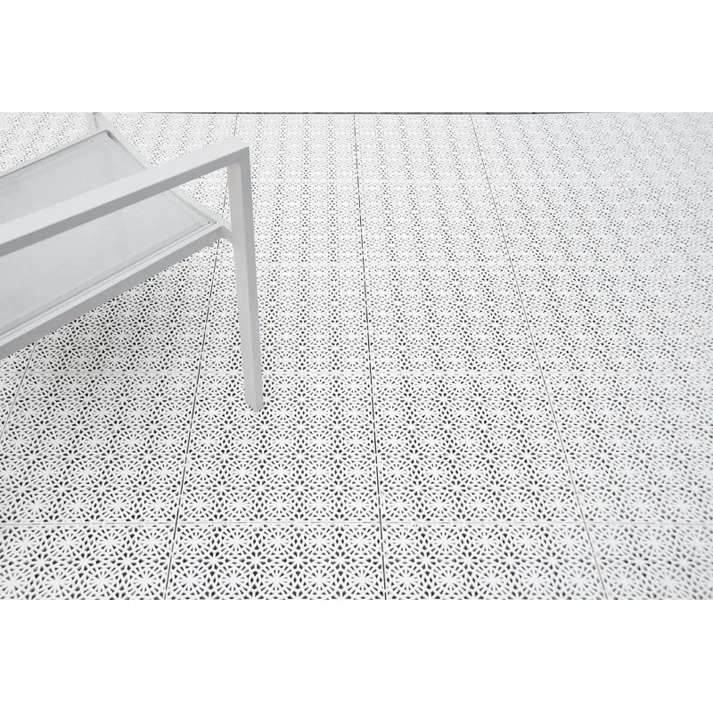 Mats Inc. Bergo Mats Inc. 14.9'' W x 14.9'' L Garage Flooring Drain Tiles in Sandstorm (Set of 14)