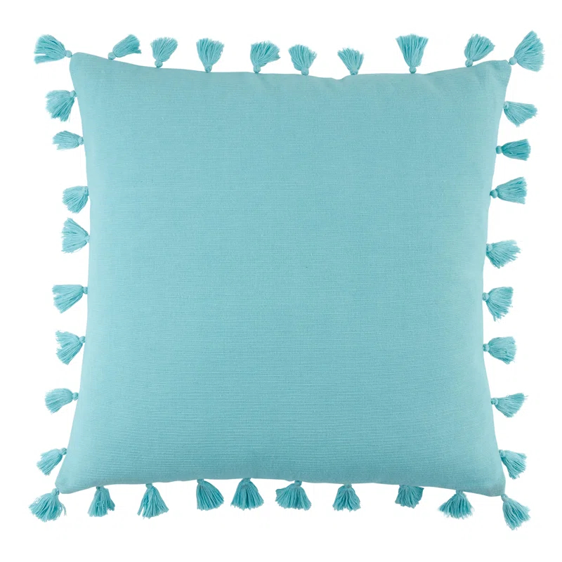 Tasseled Tassels Cotton Throw Pillow