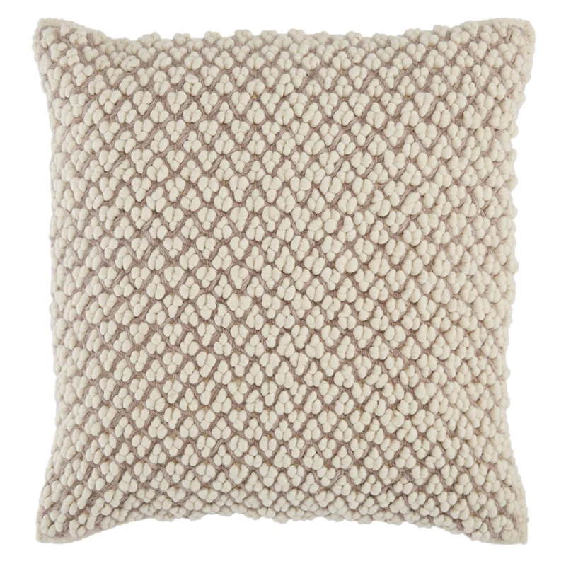 Toulon Embroidered Wool Throw Pillow