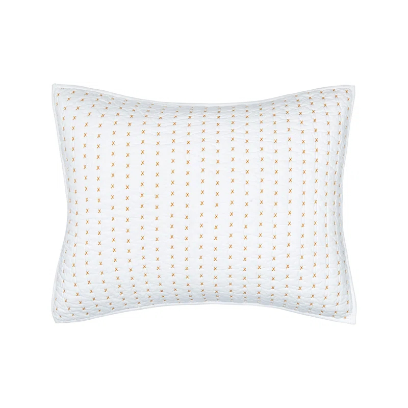 C&F Home Hilton Ochre Cotton Standard Sham