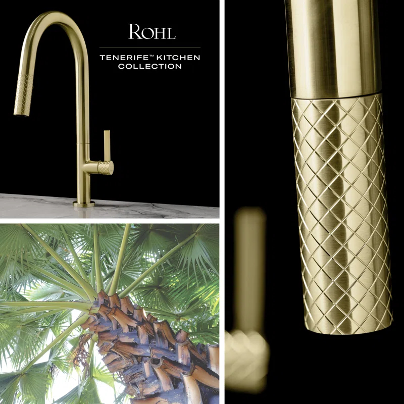 Rohl TE65D1LMAG Tenerife Pull-Down Bar/Food Prep Kitchen Faucet