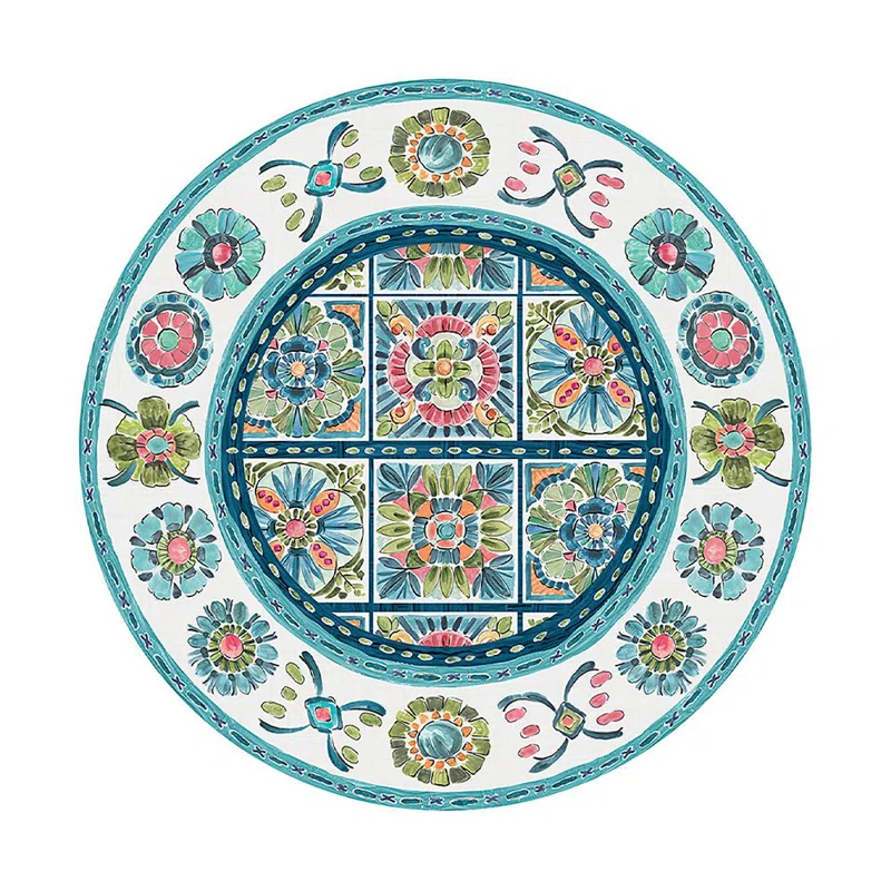 Laural Home Boho Plaza Round Tablecloth