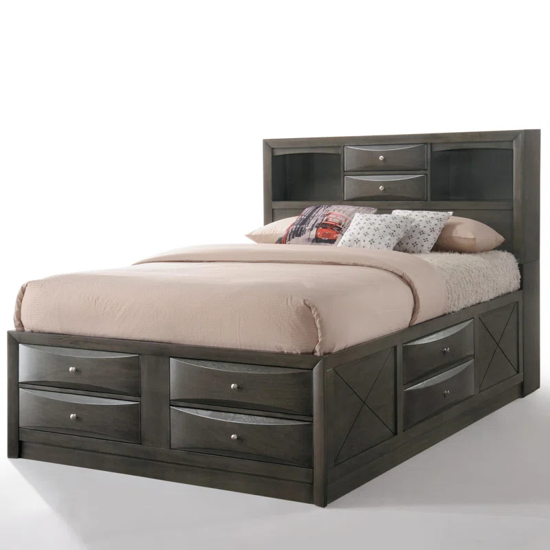 Wildon Home® Elyne Bookcase Storage Bed