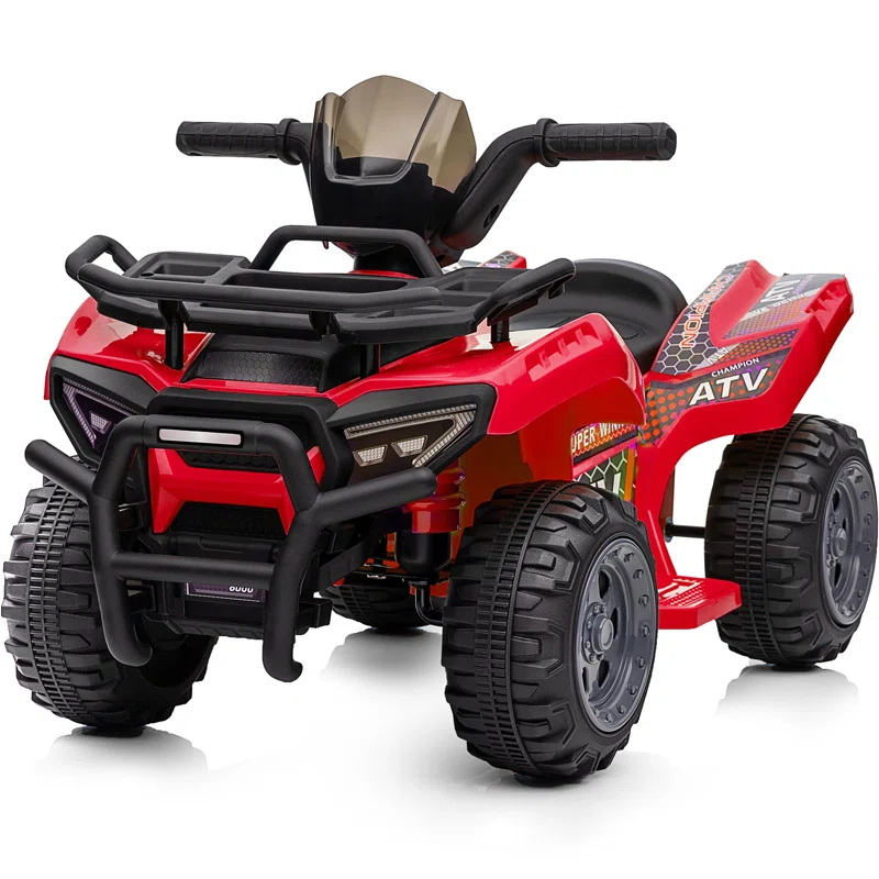 Aosom 6 Volt 1 Seater All-Terrain Vehicles Push/Pull Ride On