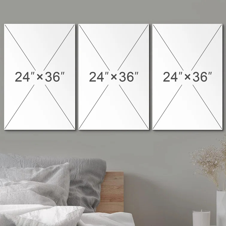 IDEA4WALL Succulent " Green Succulent And Cactus Variety Wilderness Nature " 3 - Pieces