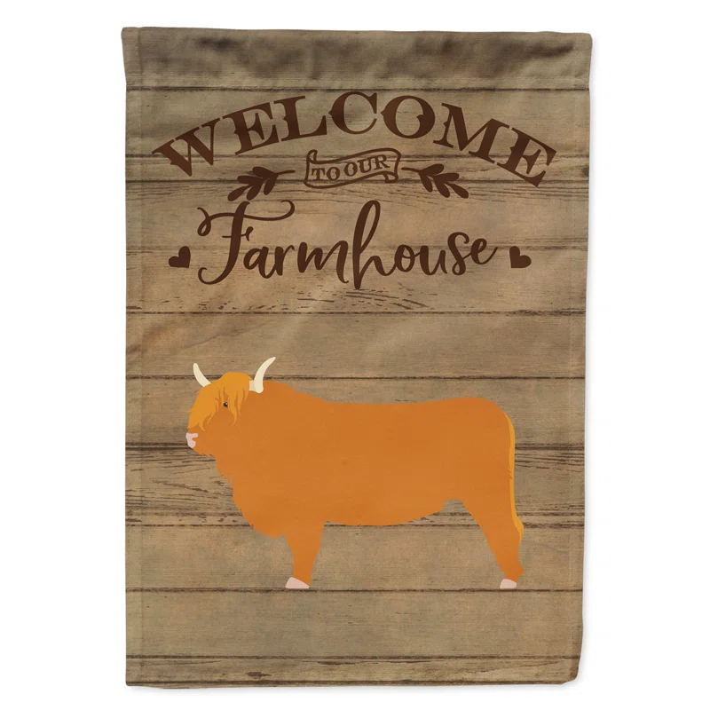 Caroline's Treasures Double Sided 40'' H x 28'' W Polyester House Flag