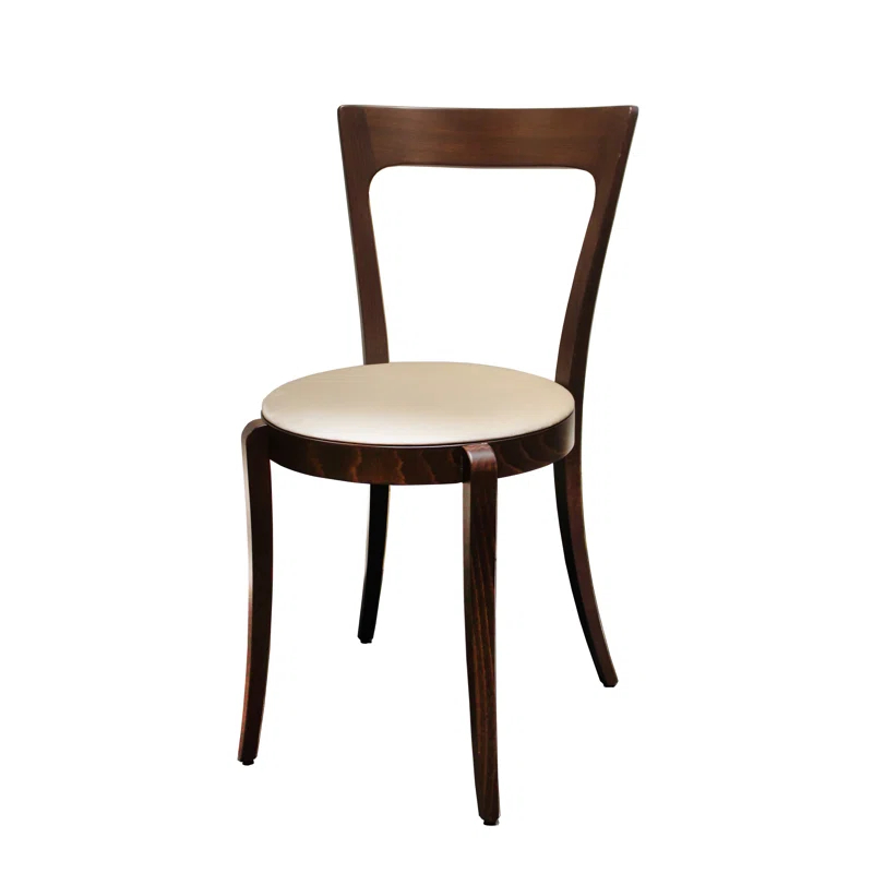 Maitland-Smith 20.5'' H Fabric Upholstered Walnut Stacking Side Chair