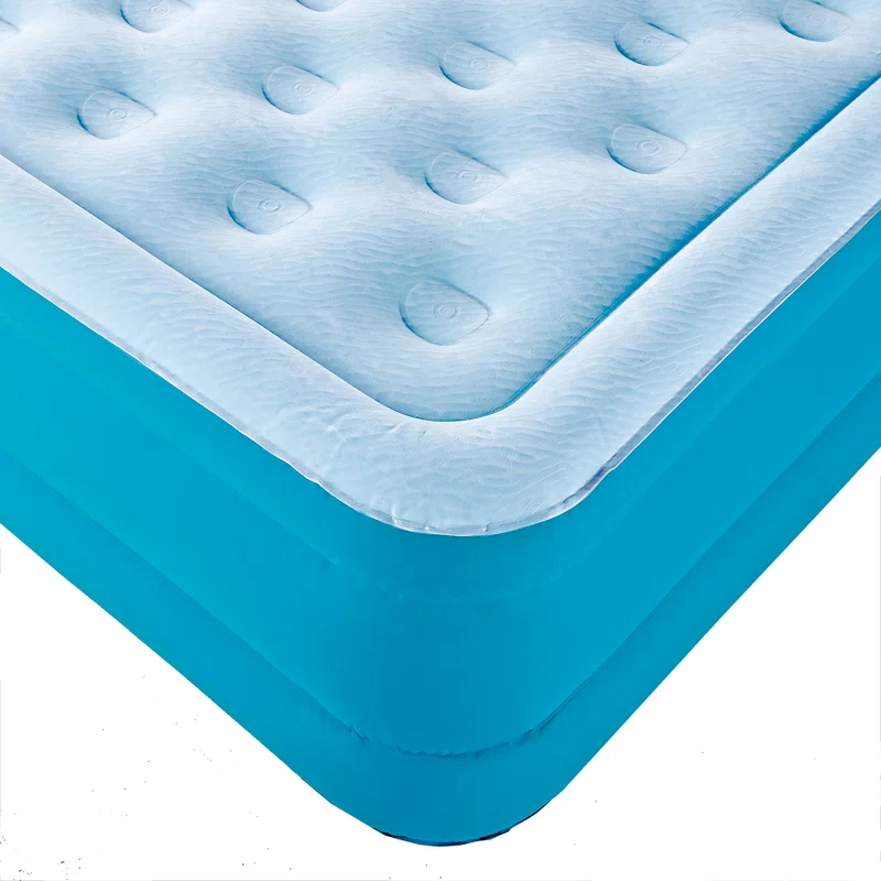 Nautica Nautica SupportAire Inflatable Air Mattress with Anti-Leak Built-in Pump, Puncture Resistant Vinyl