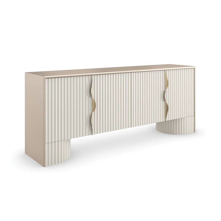 Caracole Classic Corinthian 80'' Solid Wood Sideboard