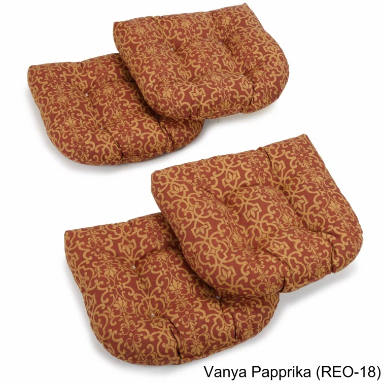 Rosdorf Park Outdoor 5'' Dining Chair Seat Cushion (Set of 4)