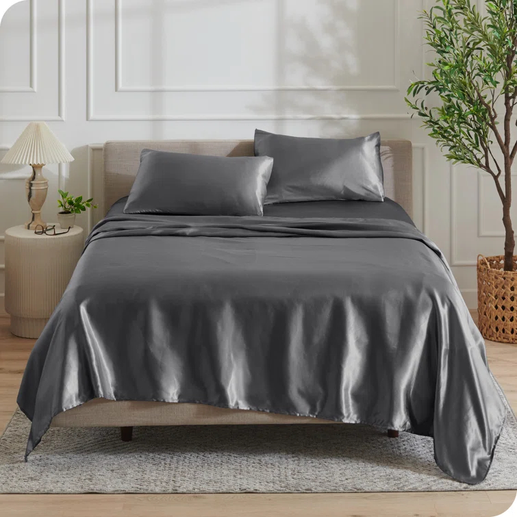 Bare Home Satin Sheet Set
