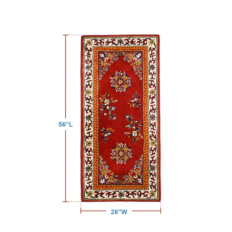 World Menagerie Geloff Hand Tufted Wool Oriental Rug