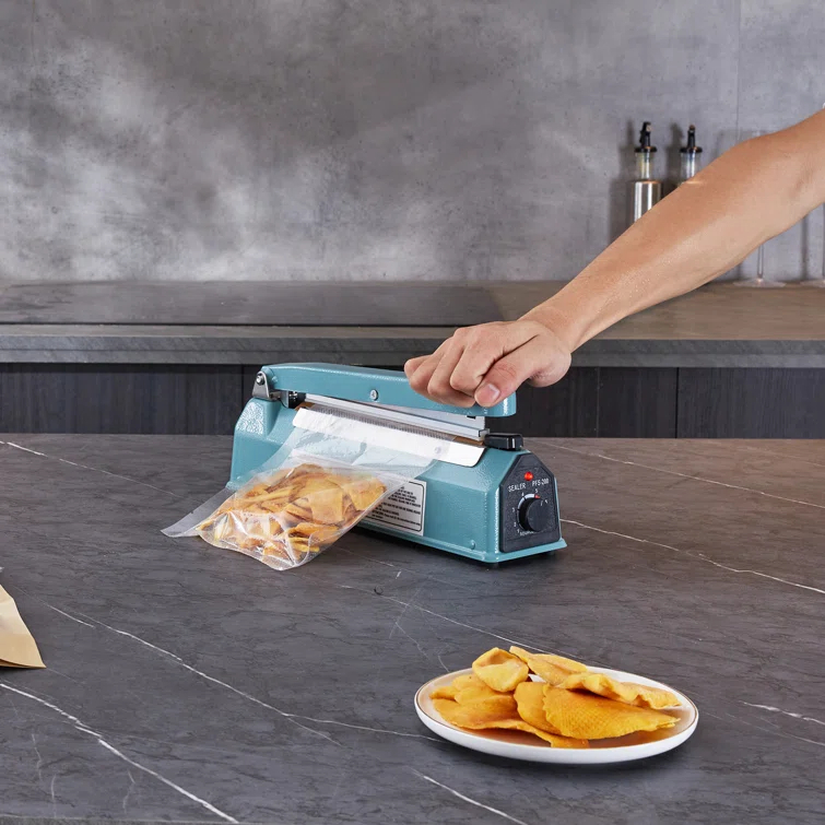 VEVOR VEVOR 8" Iron Hand Impulse Heat Sealer Machine Poly Bag Sealing for Plastic Bag