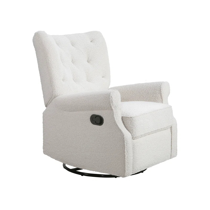 Second Story Home Alice Wingback Swivel Recliner