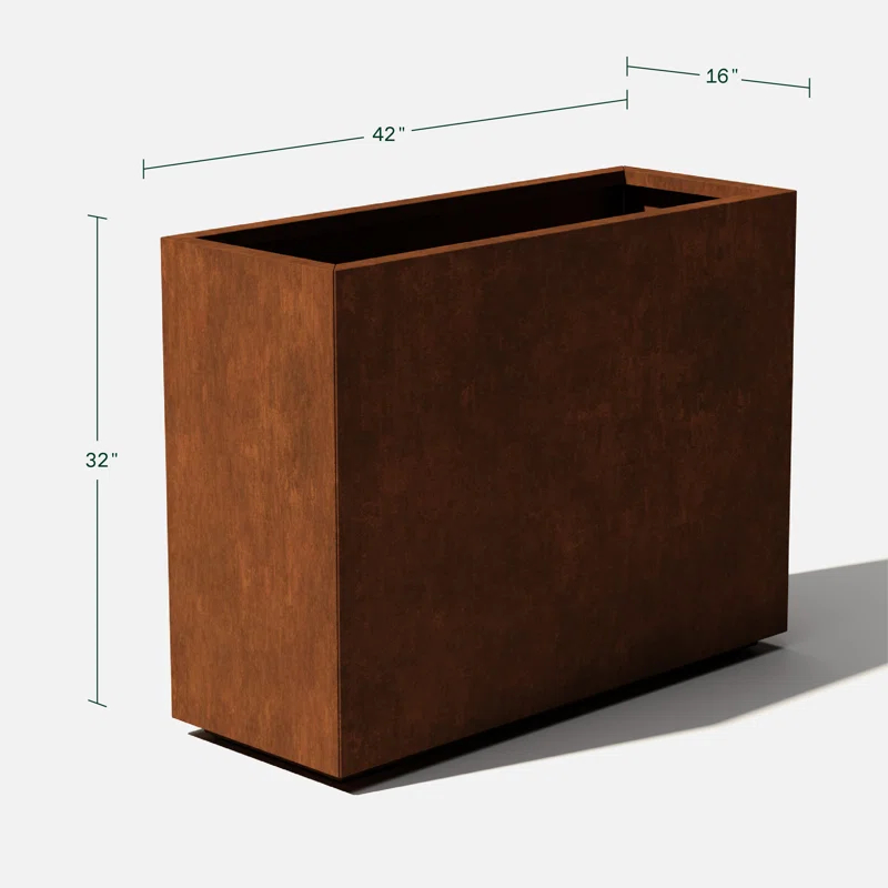 Veradek Corten Steel Series Span Planter
