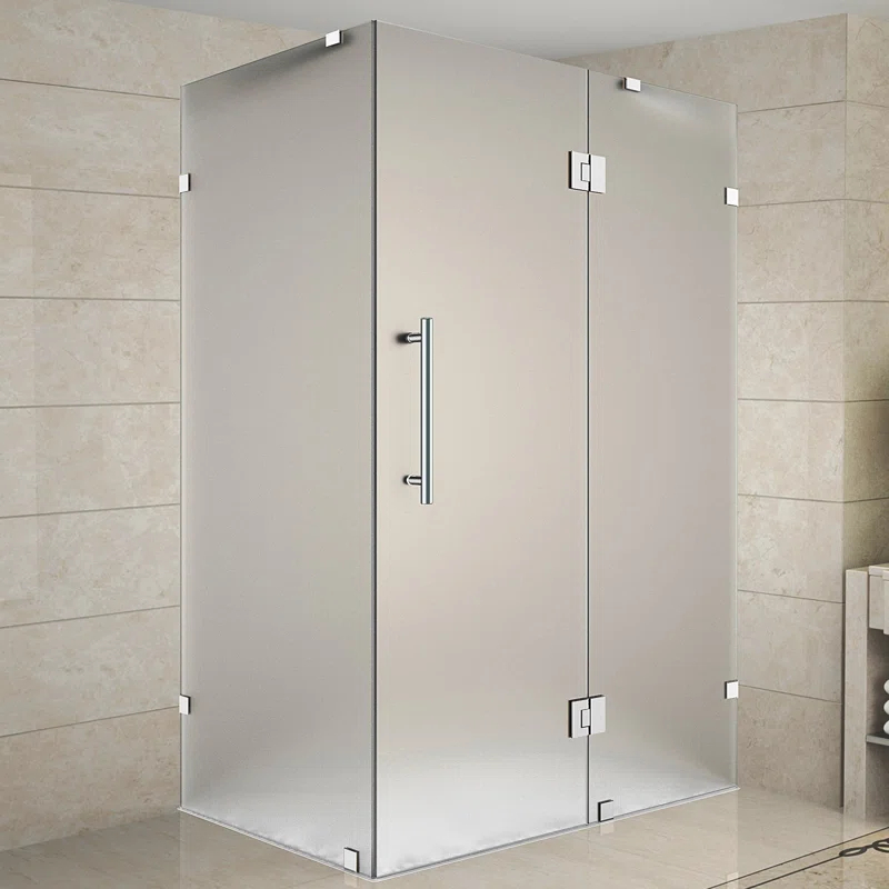 Aston Avalux 32" x 72" Rectangle Hinged Shower Enclosure SEN987F-CH-3236-10