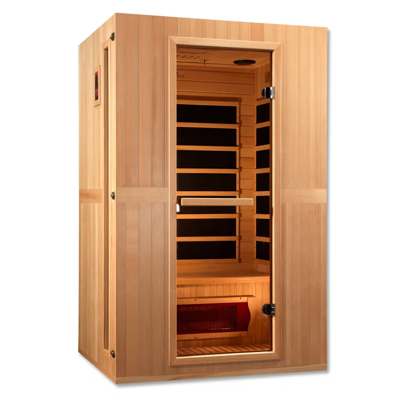 Dynamic Infrared Dynamic Infrared Maxxus 2 - Person Bluetooth Compatible FAR Infrared Sauna in Hemlock