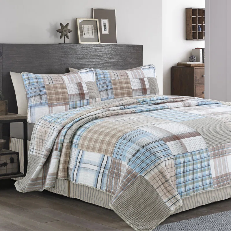 Cozy Line Home Fashion Cotton Patchwork Quilt Set